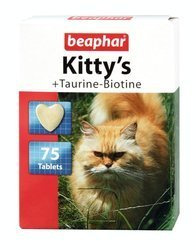 Przysmak witaminowy dla kota z tauryną i biotyną Kitty's Taurine-Biotine 75 tabletek