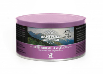 Caniwild Puppy Turkey with Rice and Vegetables – puszka dla szczeniąt z zamykanym wieczkiem – 410g