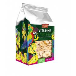 Chipsy bananowe dla papug Vitaline 4x150g