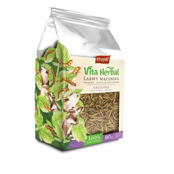 Suszone larwy mącznika dla gryzoni Vita Herbal 4x80g