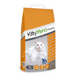 Zbrylający żwirek dla kota bentonitowy Sanicat Kittyfriend 20L