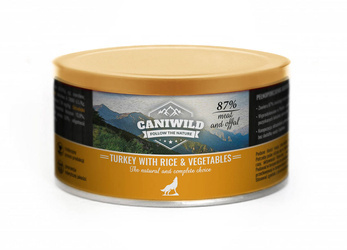 Caniwild Turkey with Rice and Vegetables – puszka z zamykanym wieczkiem – 410g